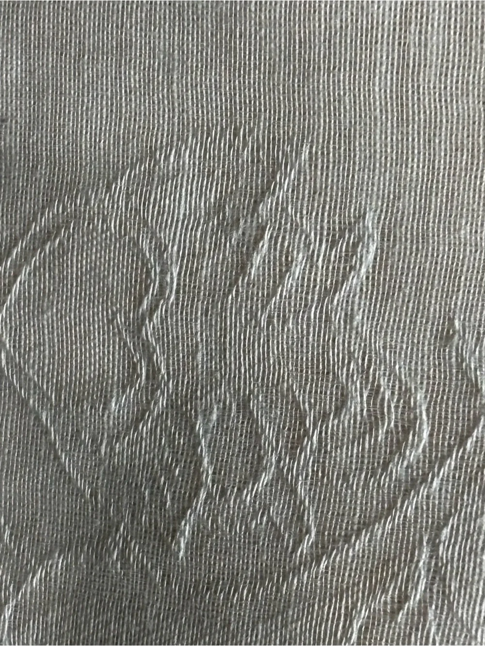 Light Blue and Taupe Raw Silk Scarf, Hand Loom, slightly imperfect